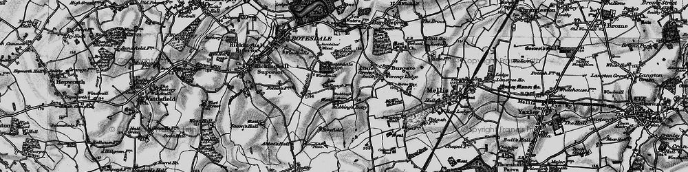 Old map of Botesdale Lodge in 1898