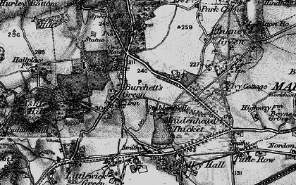 Old map of Stubbings in 1895