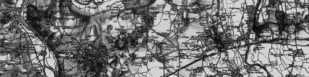 Old map of Stubbings in 1895