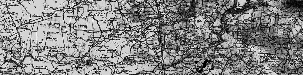 Old map of Bradley Hill in 1896