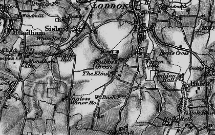 Old map of Stubbs Green in 1898