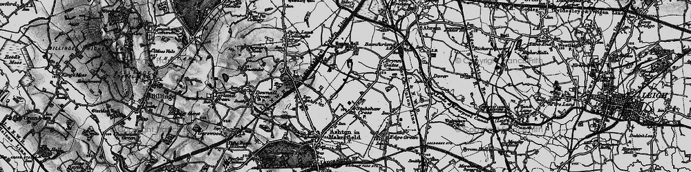 Old map of Stubshaw Cross in 1896