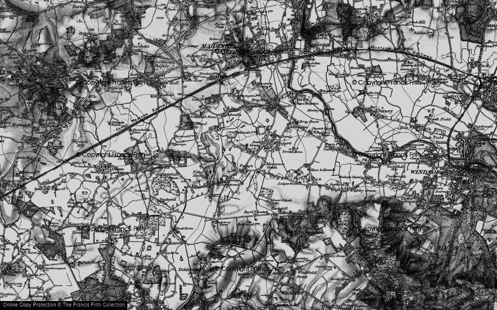 Old Map of Stud Green, 1895 in 1895
