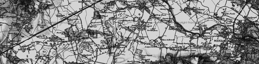 Old map of Stud Green in 1895