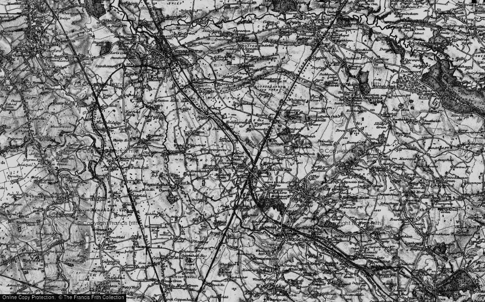 Old Map of Stud Green, 1897 in 1897