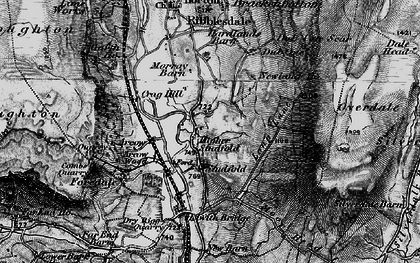 Old map of Larch Tree Hole in 1898
