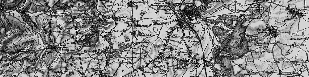 Old map of Studley Green in 1898