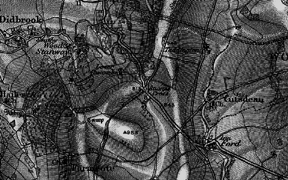 Old map of Lower Coscombe in 1896