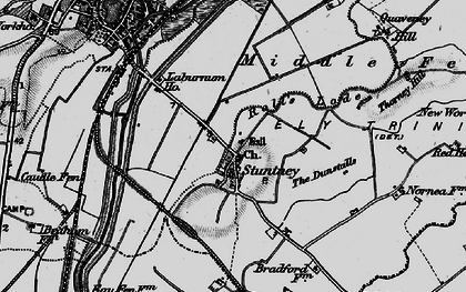 Old map of Stuntney in 1898