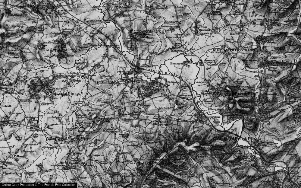 Old Map of Sturminster Common, 1898 in 1898
