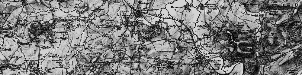 Old map of Sturminster Common in 1898