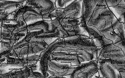 Old map of Stursdon in 1896
