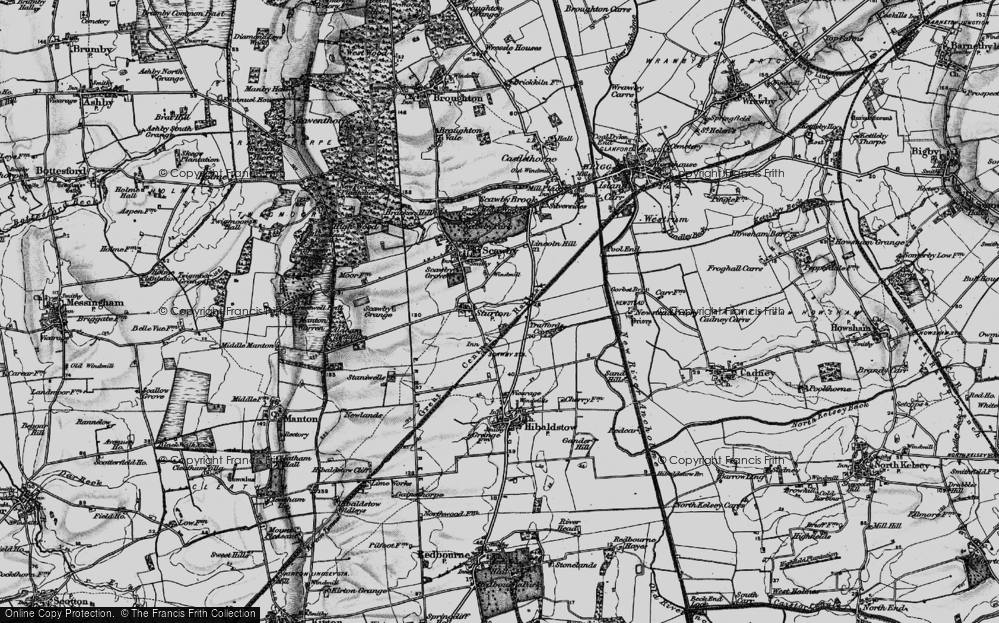 Old Map of Sturton, 1898 in 1898