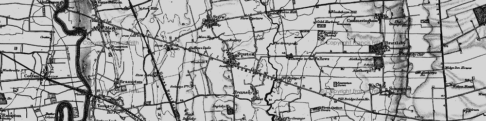 Old map of Sturton by Stow in 1899