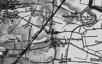 Old map of West Burton in 1899