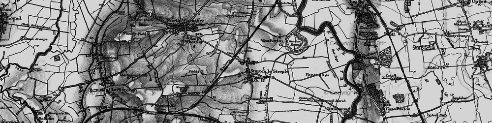 Old map of West Burton in 1899