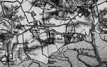 Old map of Stutton in 1896