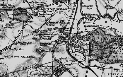 Old map of Stutton in 1898