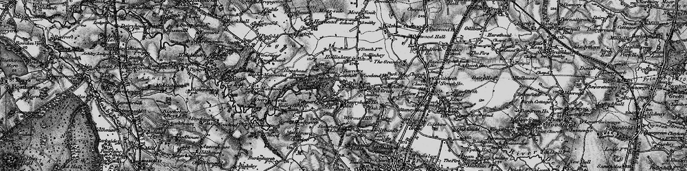 Old map of Styal in 1896