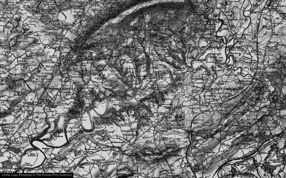 Old Map of Stydd, 1896 in 1896