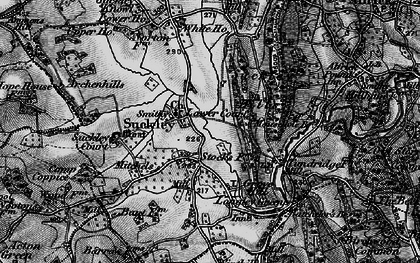 Old map of Suckley in 1898