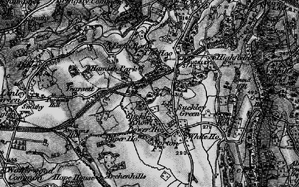 Old map of Suckley Knowl in 1898