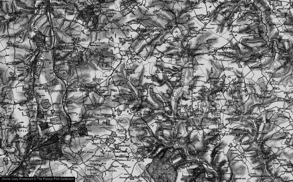 Old Map of Sucksted Green, 1895 in 1895