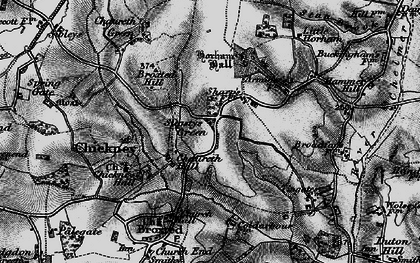 Old map of Sucksted Green in 1895