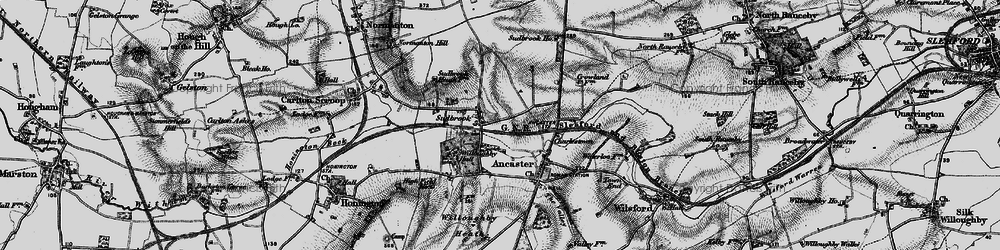 Old map of Sudbrook in 1895