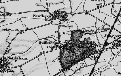 Old map of Sudbrooke in 1899