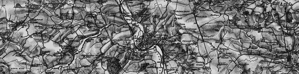 Old map of Sudbury in 1895