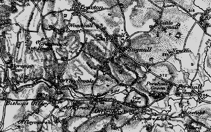 Old map of Sugnall in 1897