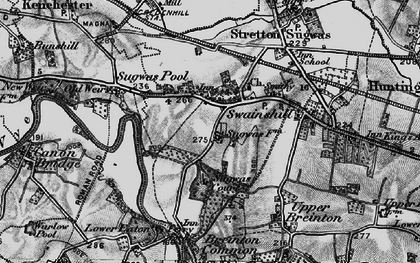 Old map of Sugwas Pool in 1898