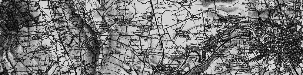 Old map of Sulgrave in 1898