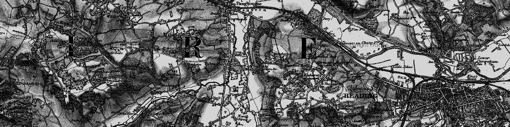 Old map of Sulham in 1895