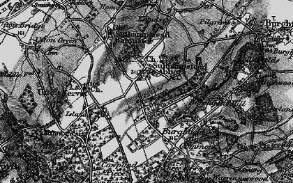 Old map of Sulhamstead Abbots in 1895