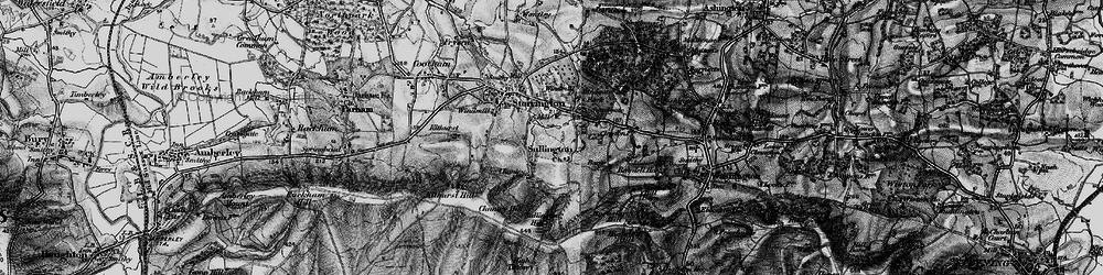 Old map of Barnsfarm Hill in 1895