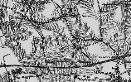 Old map of Burntstalk in 1898