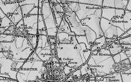 Old map of Summersdale in 1895