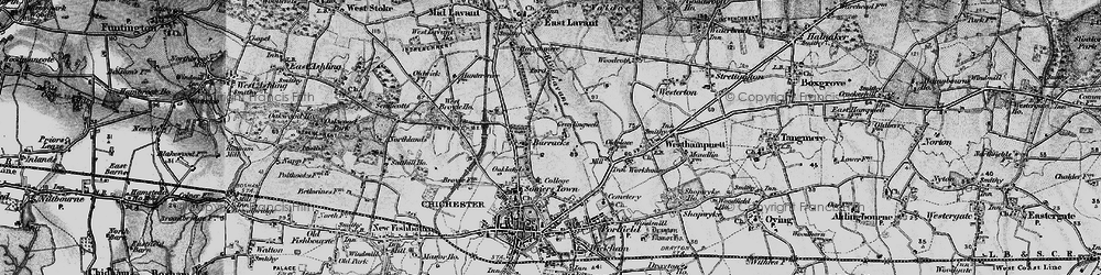 Old map of Summersdale in 1895