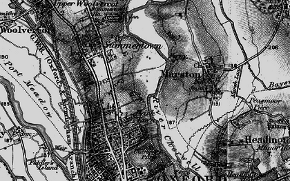 Old map of Summertown in 1895