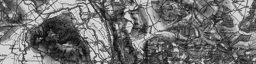Old map of Summertown in 1895