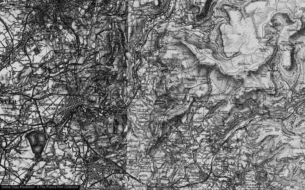 Old Map of Sun Green, 1896 in 1896