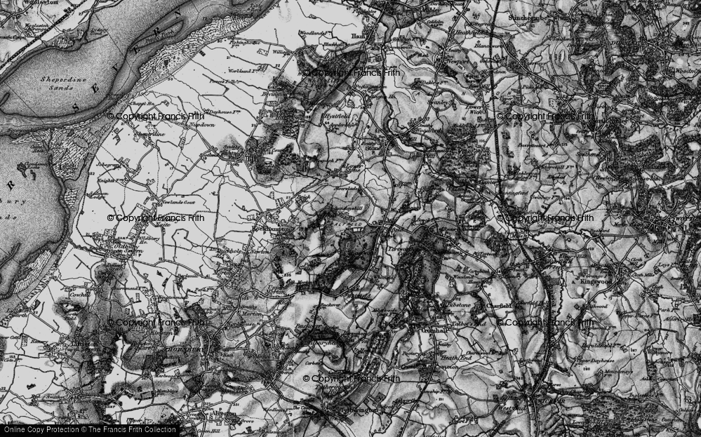 Old Map of Sundayshill, 1897 in 1897