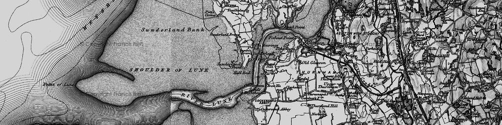 Old map of Sunderland Point in 1898