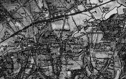 Old map of Sundridge in 1895