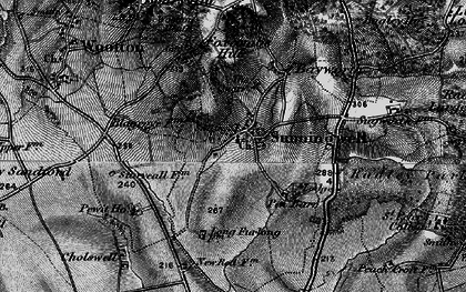 Old map of Sunningwell in 1895