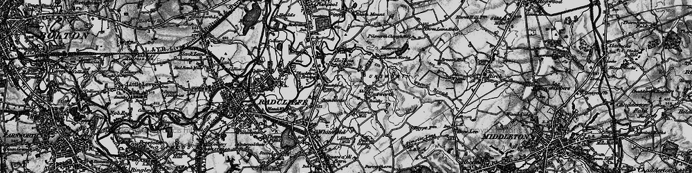 Old map of Sunny Bank in 1896