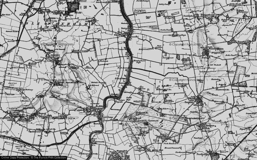 Old Map of Susworth, 1895 in 1895