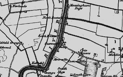 Old map of Susworth in 1895